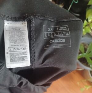 Adidas Black 2X Tight Fit Leggings